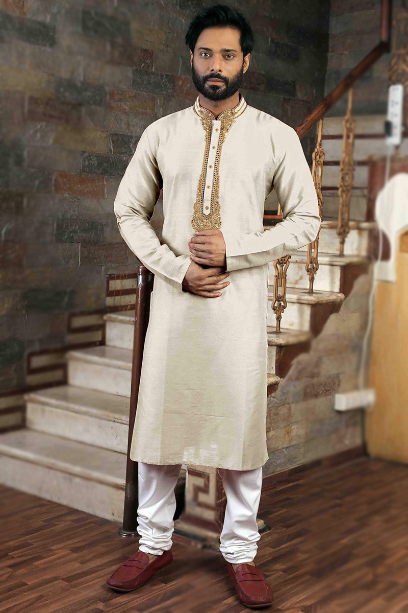 White 2024 kurta churidar