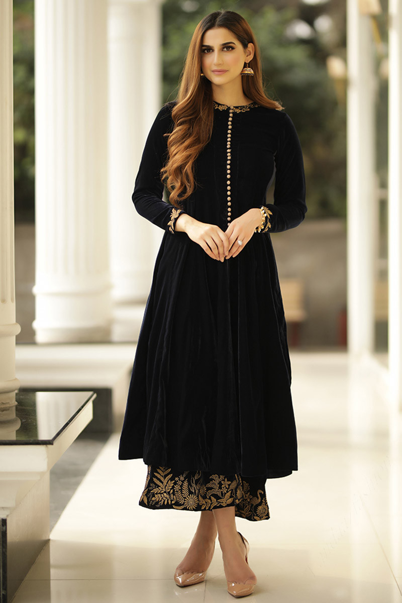 Buy Velvet Suits with Embroidery online India – Stilento