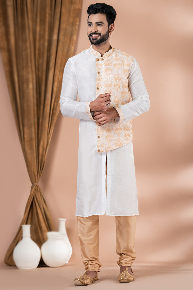 White kurta churidar discount