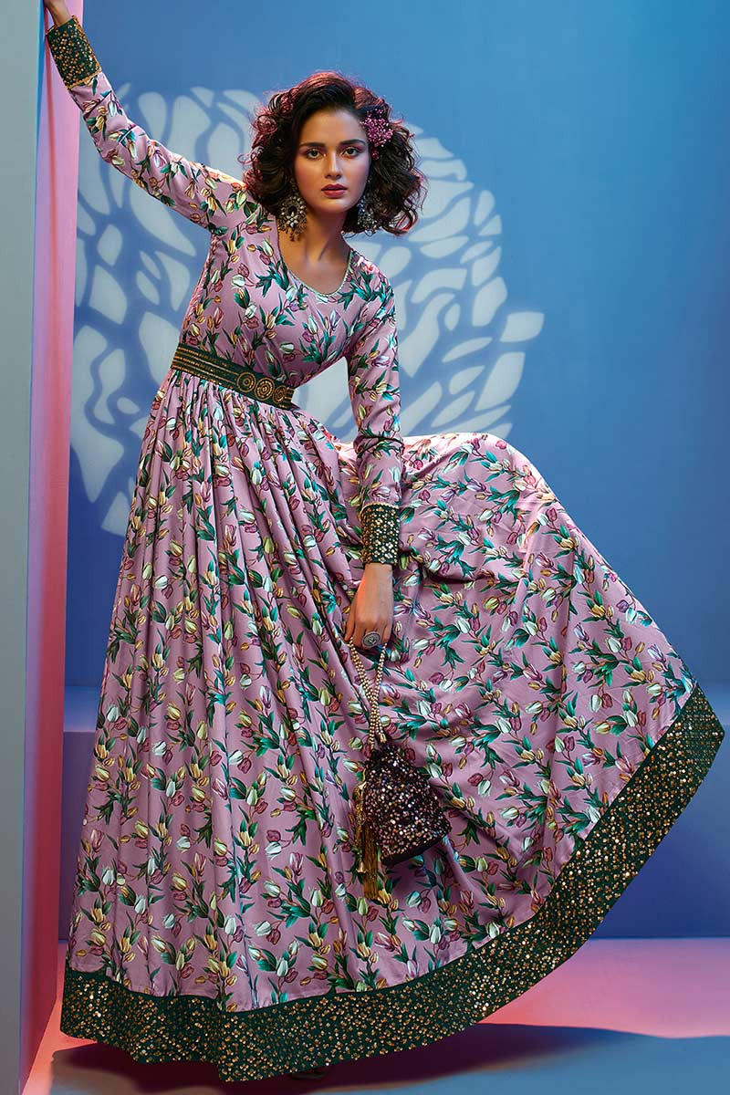 Floral print crepe sales dress