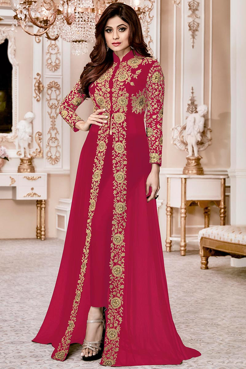 Triveni Organza Anarkali Dress