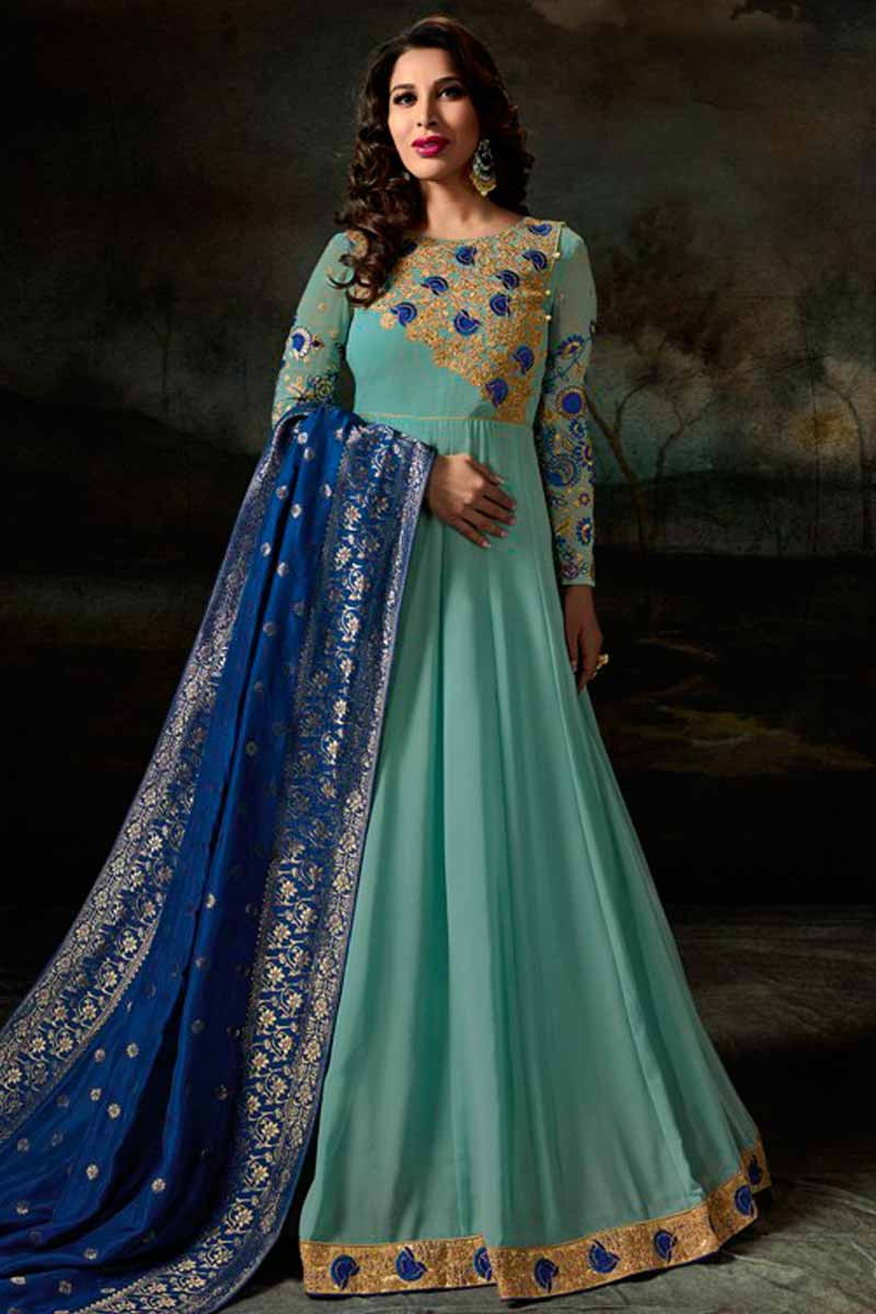 Dark sea green color dress sales