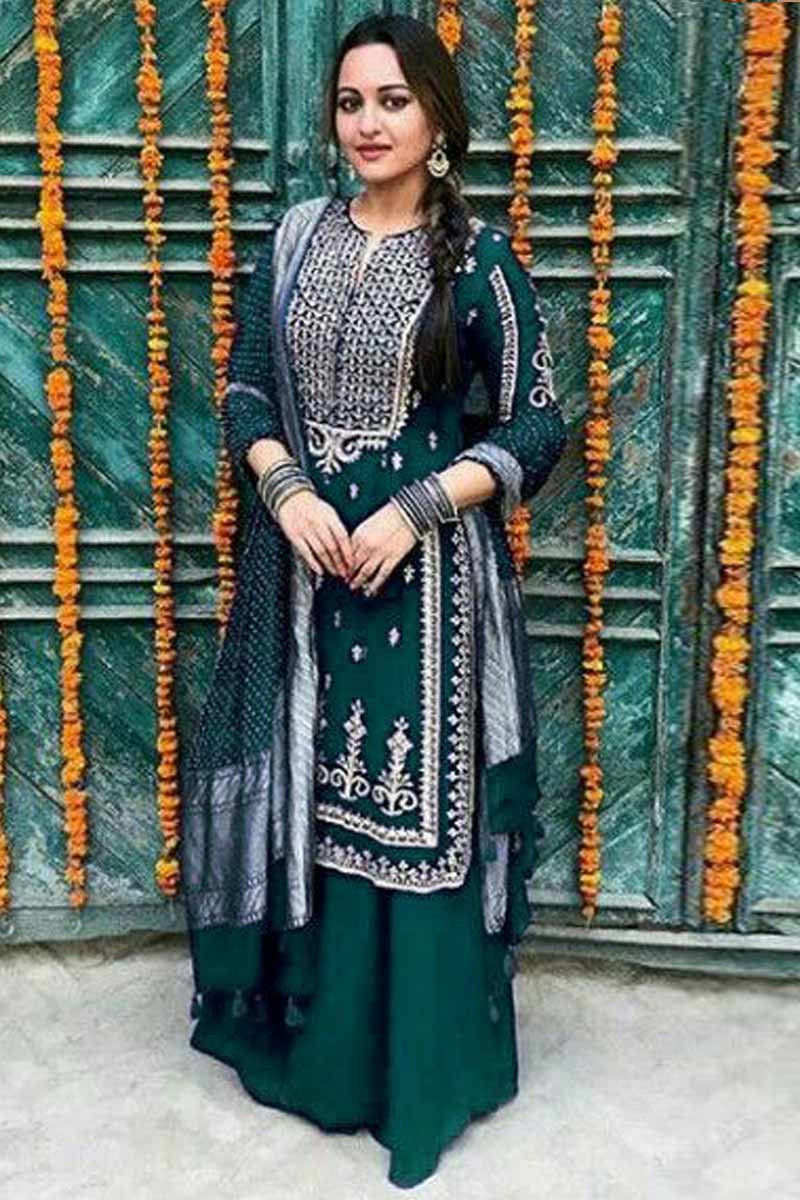 Stitched sharara suits online discount