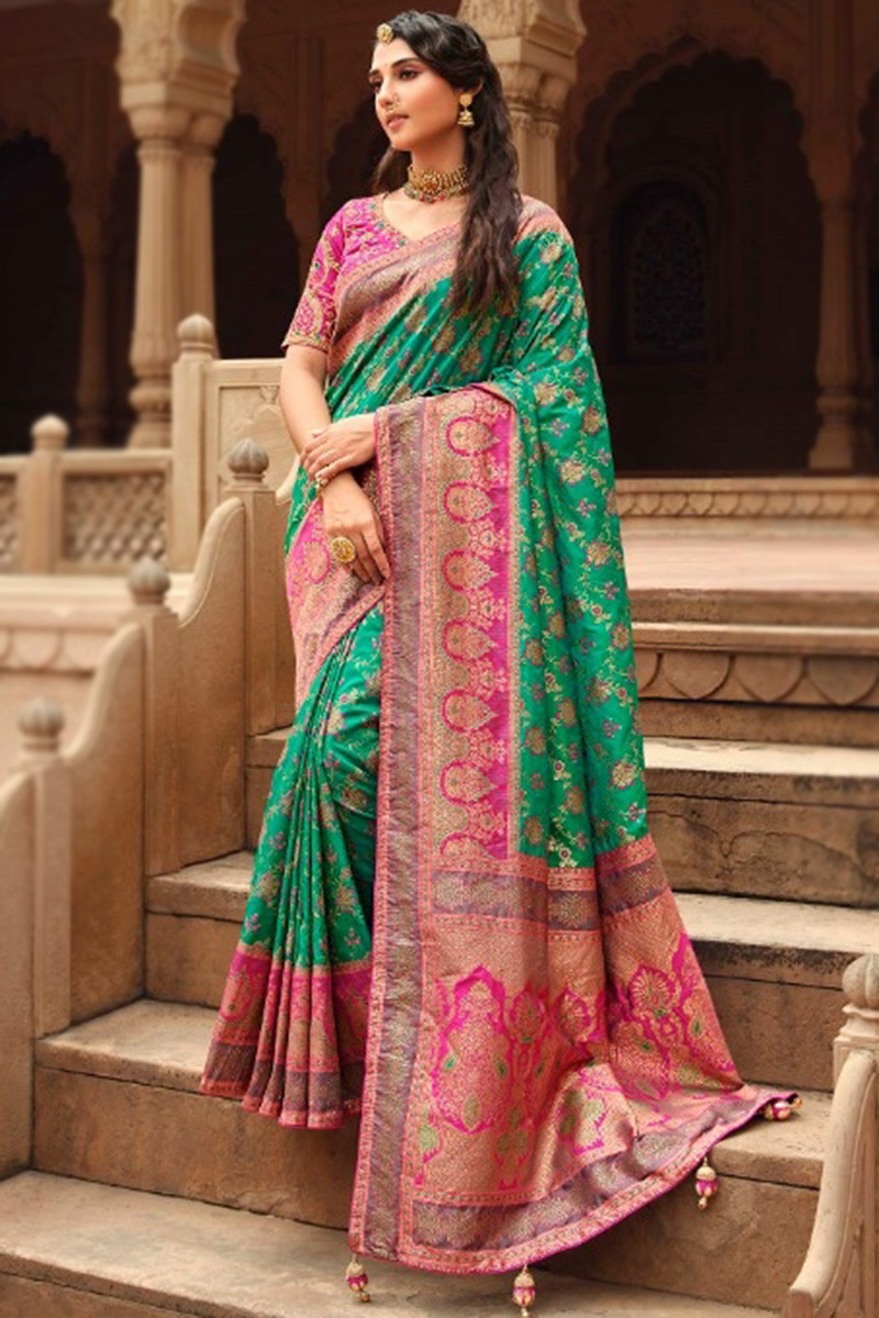 Check Out 12 Gorgeous Saree Colors You Can Wear For Weddings • Keep Me  Stylish | Saree styles, Bridal hairstyle indian wedding, Wedding blouse  designs