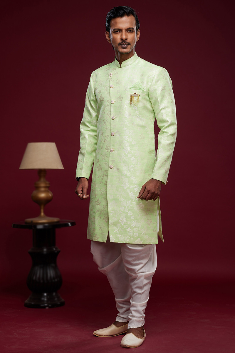Mehndi sherwani sale