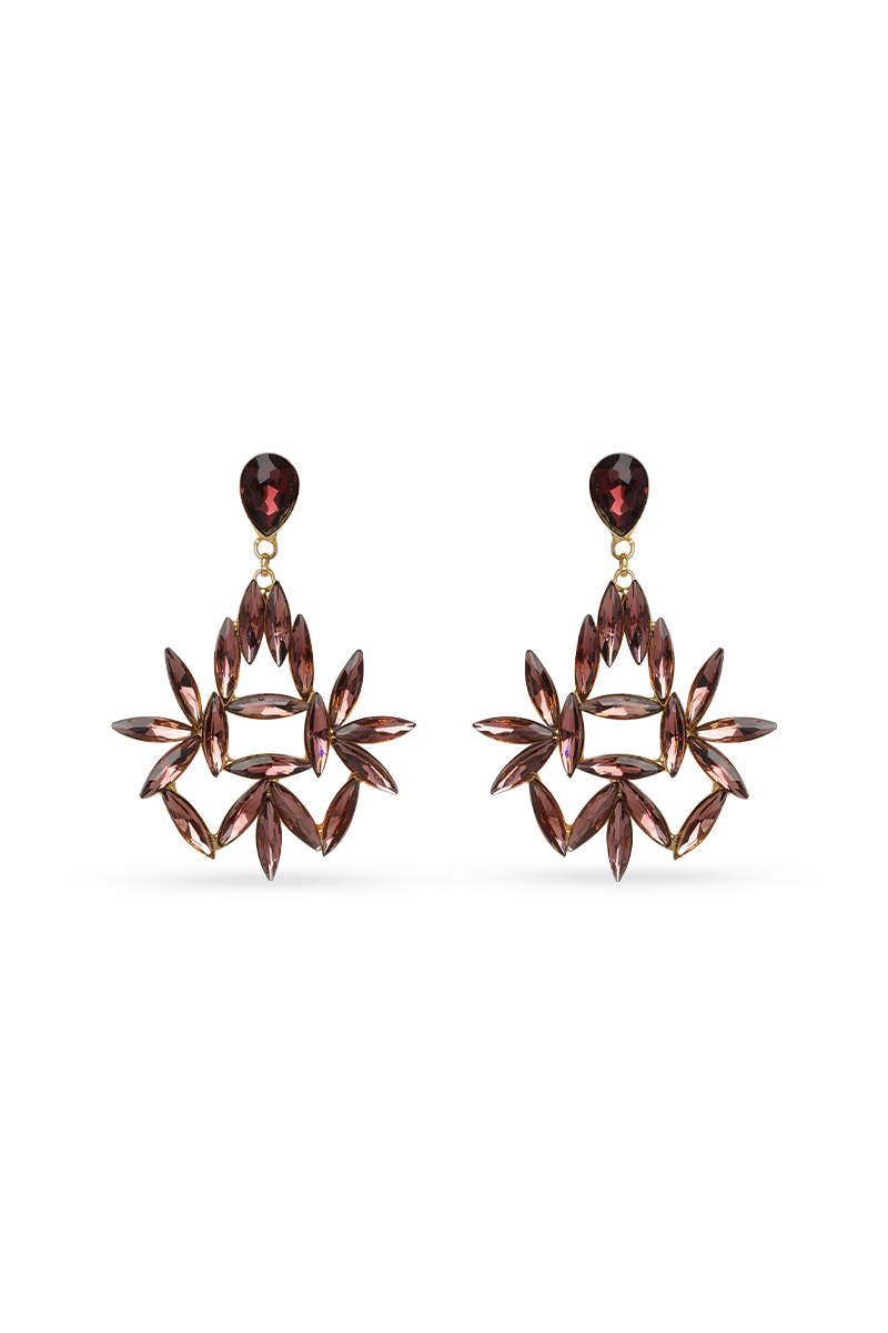 Inscribed Teardrop Earrings with Rubber Fastening