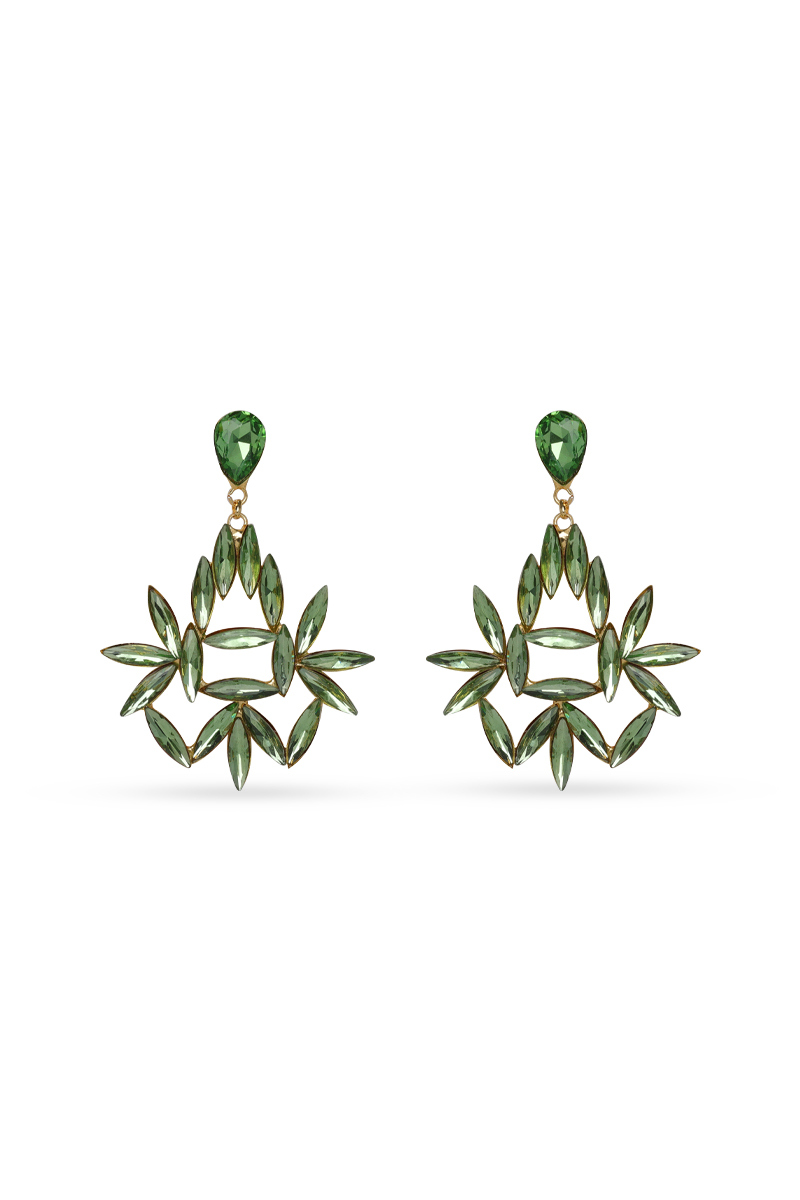 Elegant Drop Earrings with Script and Rubber Stop