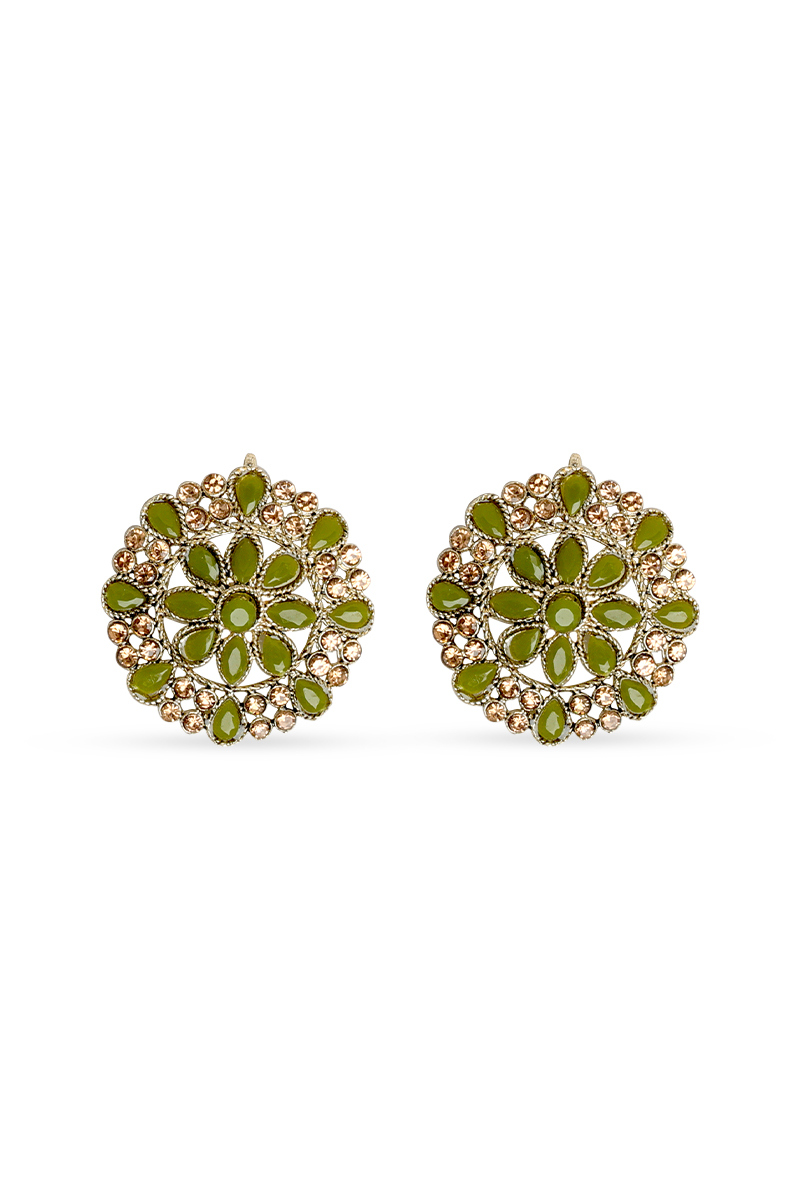  Stone Studded Earrings Studs