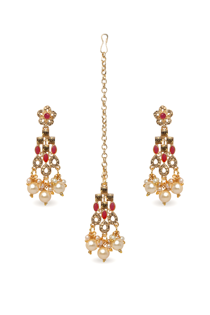  Maangtika Drop Earrings