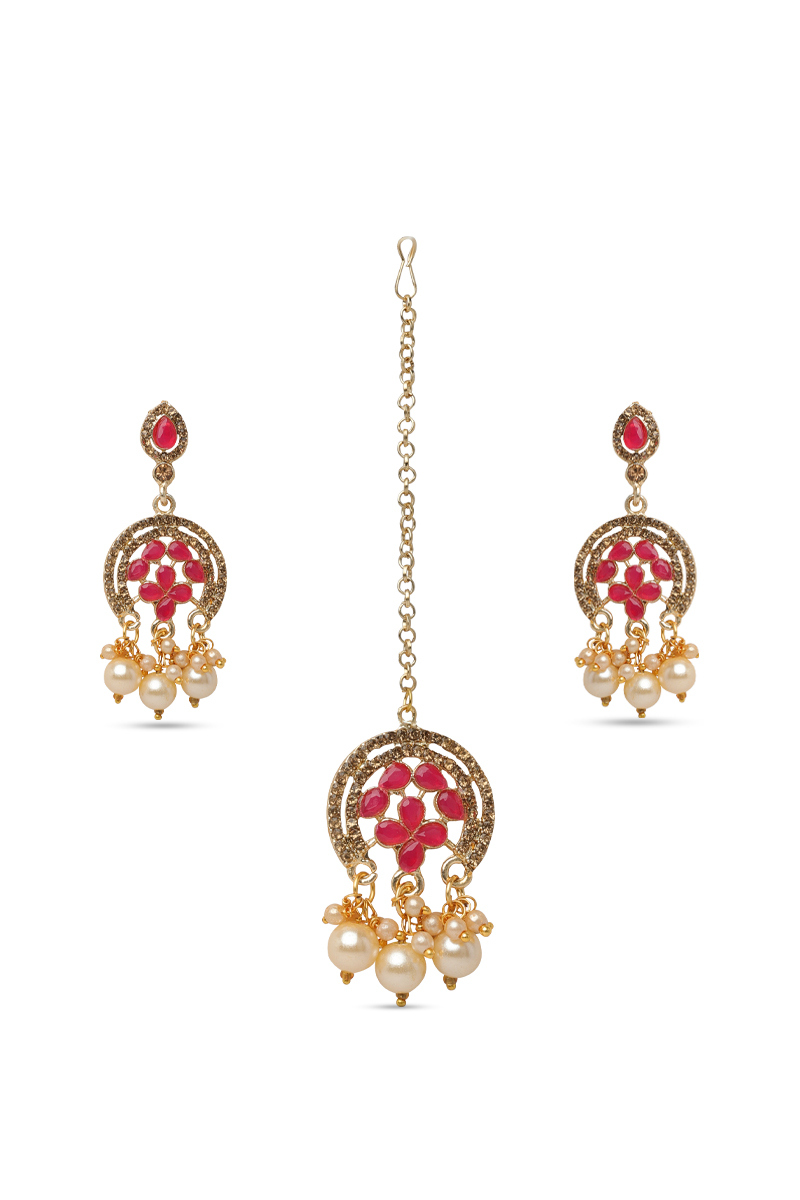  Earring Set with Maangtika