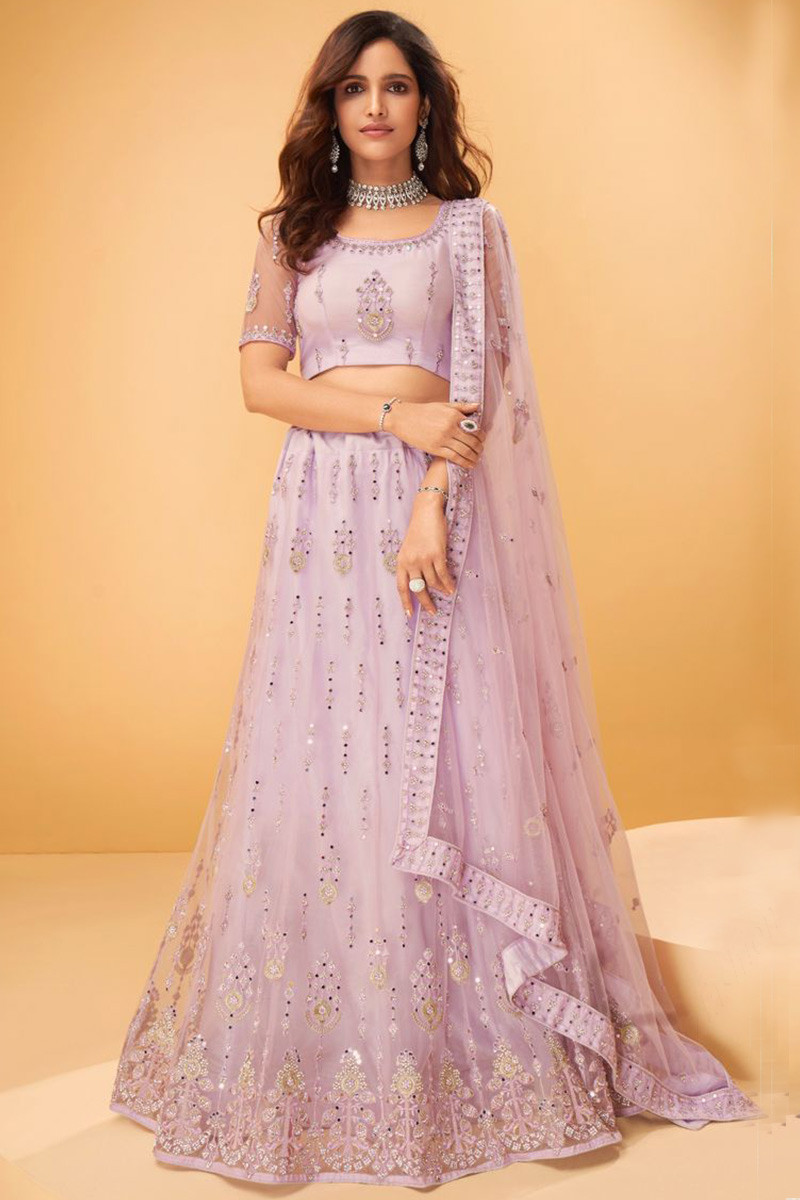 Lehenga choli cheap net material