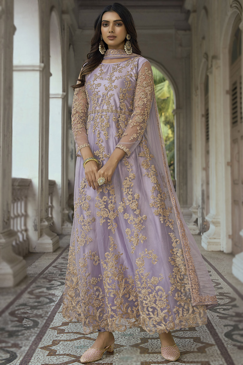 Net anarkali dress hotsell