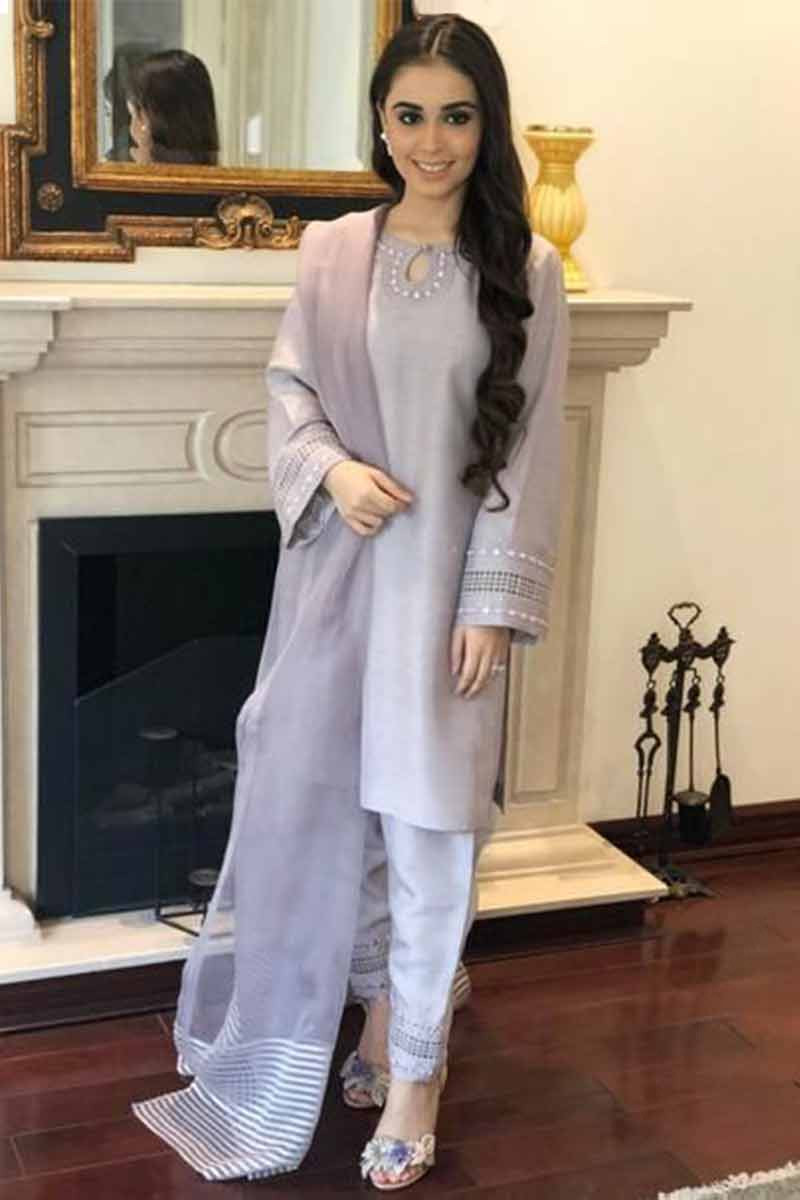 Silk suit for girls top