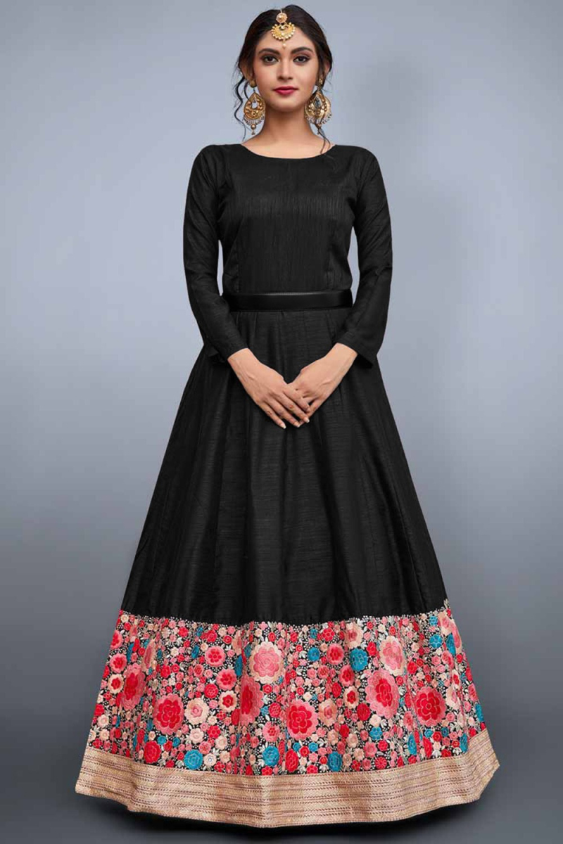 Black Silk Gown 