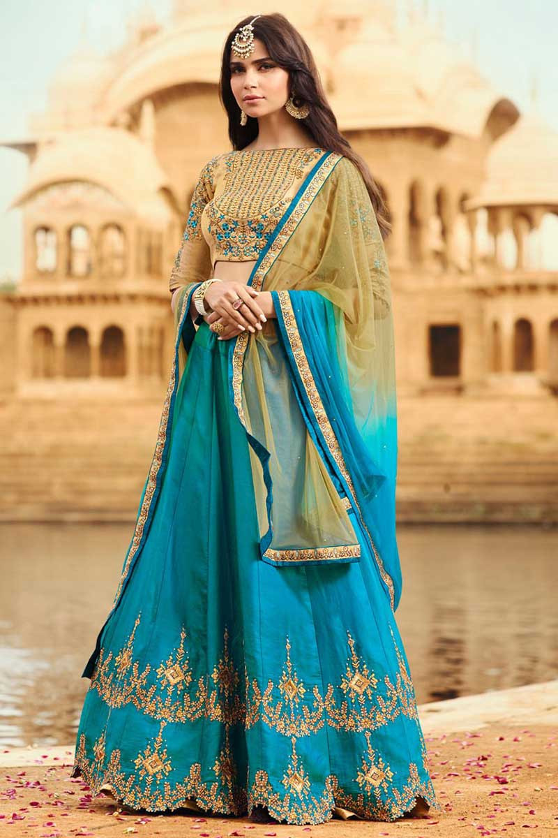 Firozi on sale lehenga choli