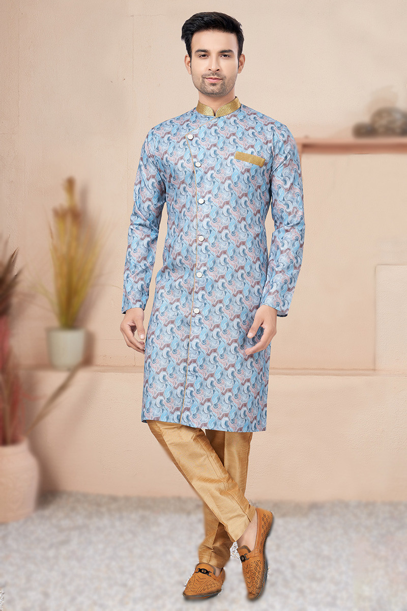 Printed sherwani for mens shop