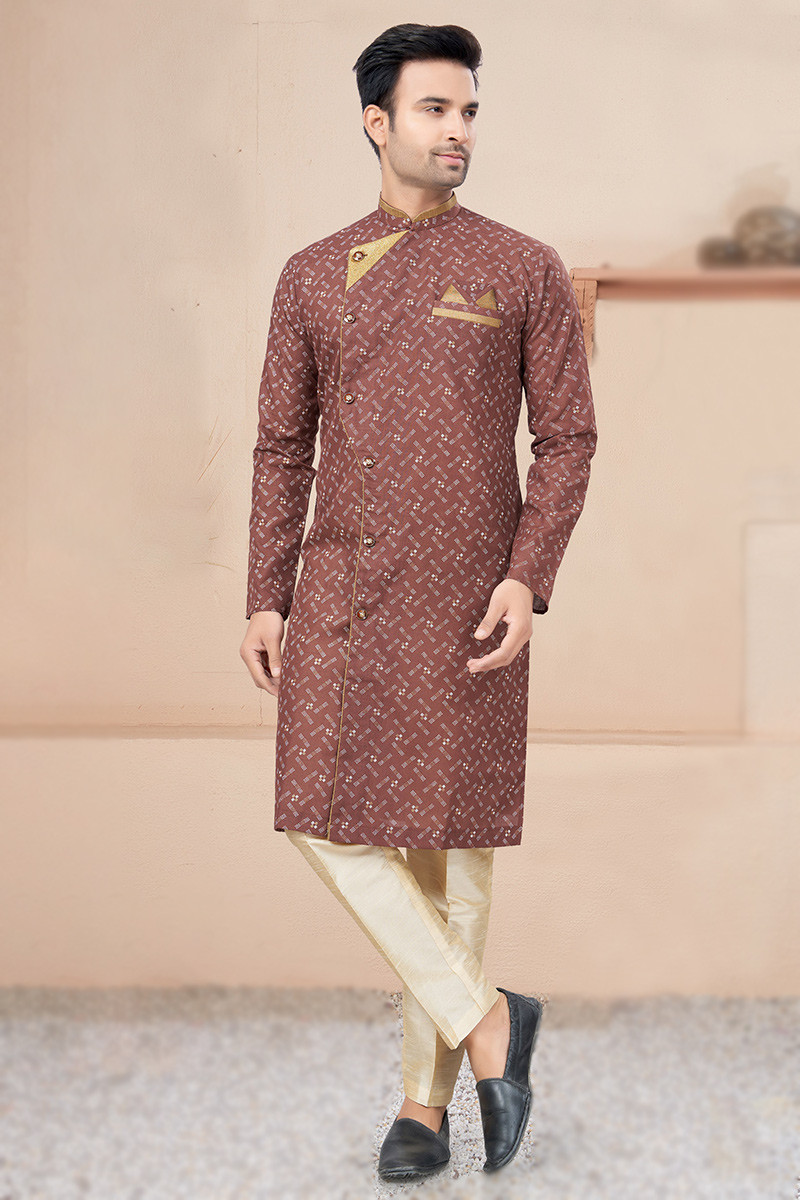 Cotton sherwani for groom sales