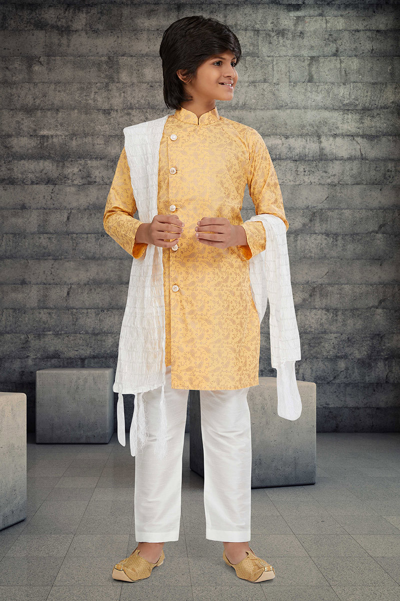 Printed indo western top
