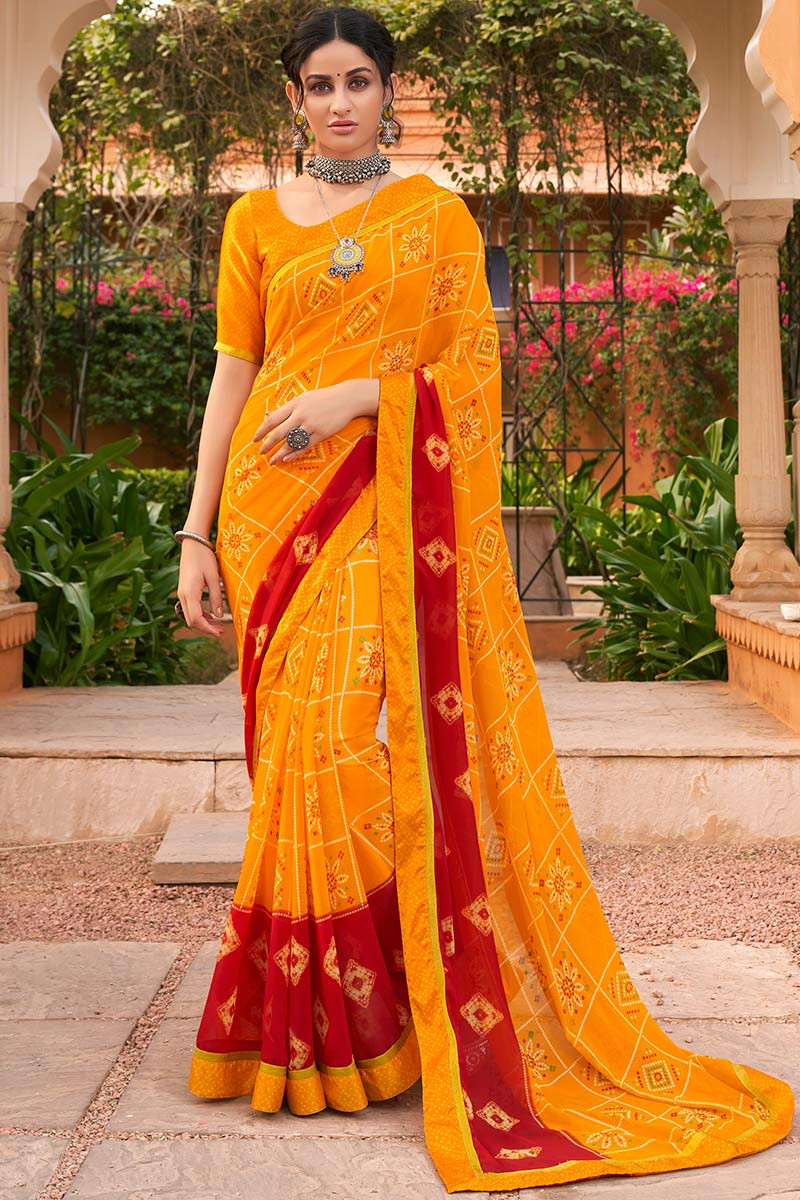 Wholesalers of Bandhani Sarees From Surat With Best Wholesale Price - Buy Bandhani  Sarees Online from Manufacturers | Surati Fabric