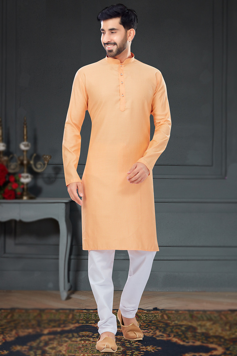 Light orange kurta best sale pajama