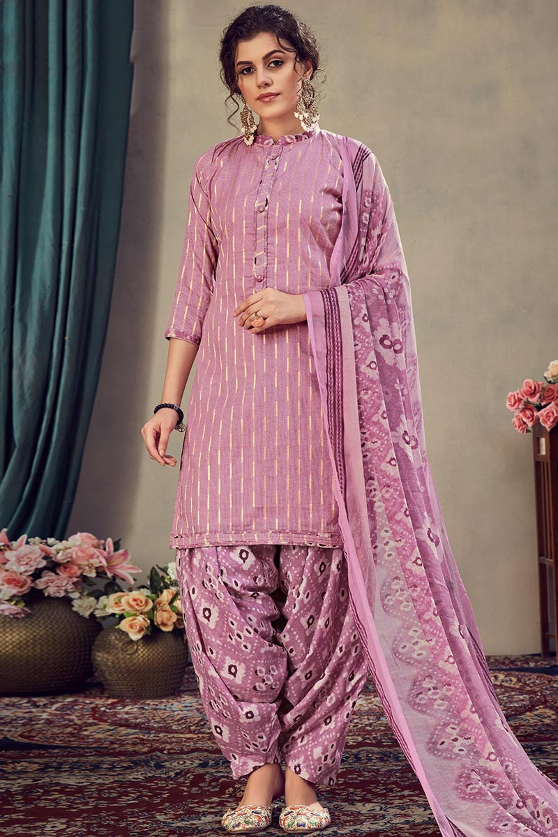 Light purple colour punjabi suit discount