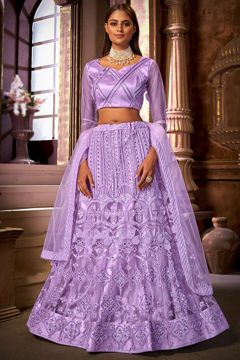 Light purple lehenga best sale choli