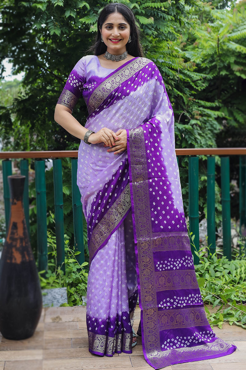 Saree : Light purple mono net thread sequence embroidered ...