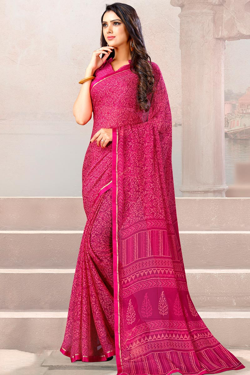 Chiffon Sarees (शिफॉन साड़ी) - Buy Pure Chiffon Saree Online @ Mirraw