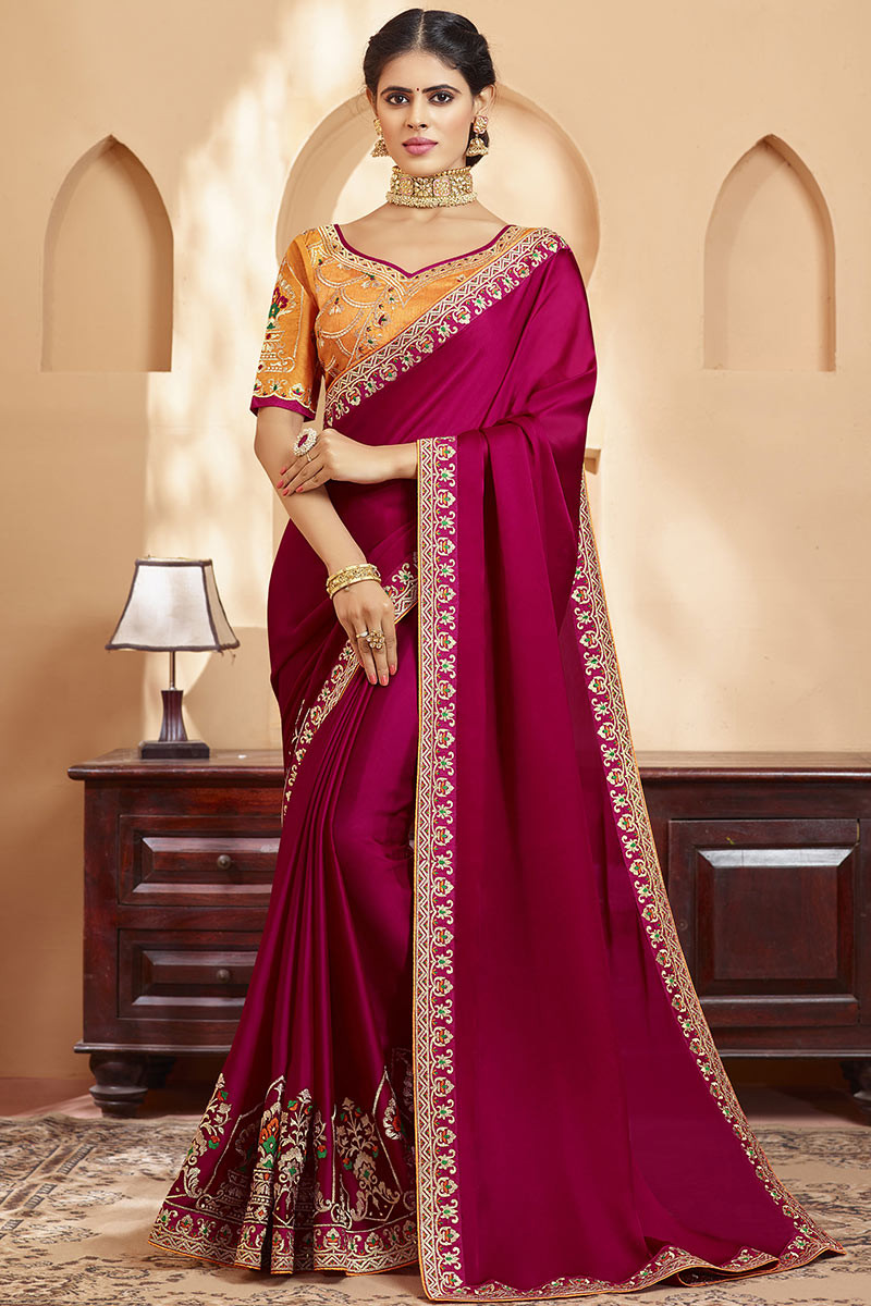 Wedding stone saree cheap