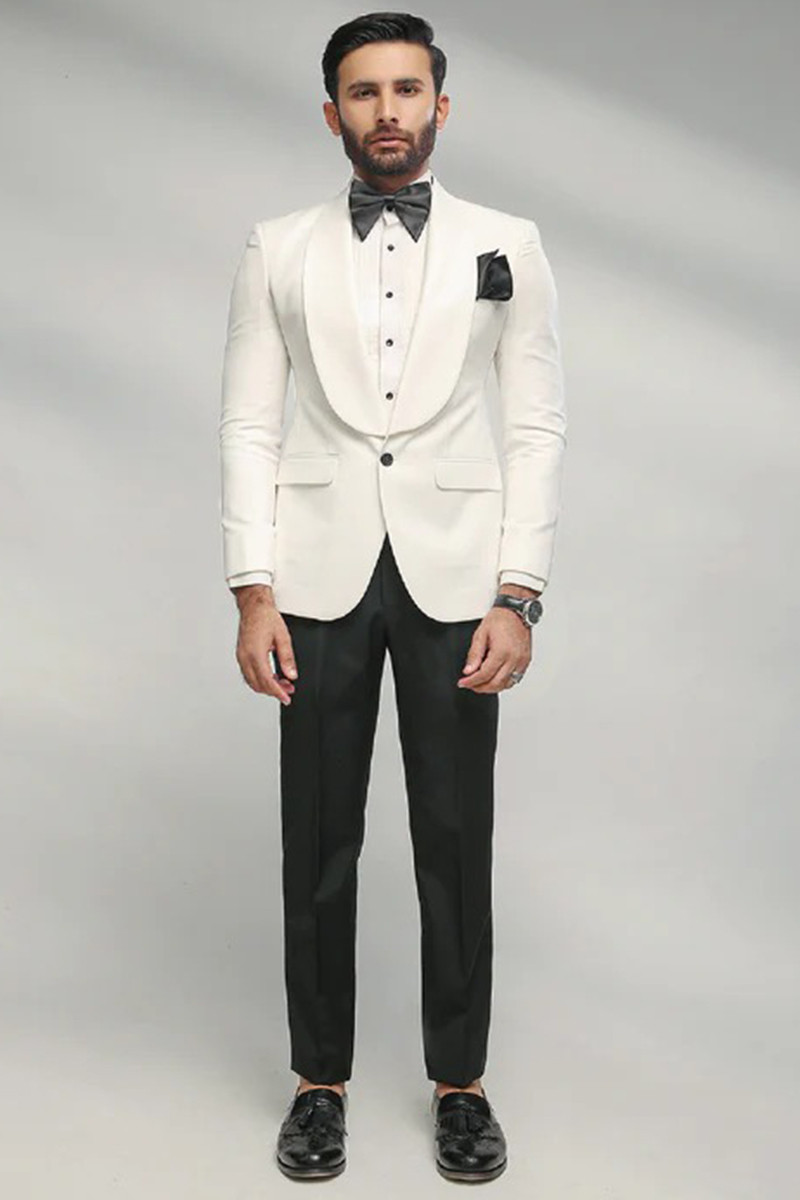 White coat and pant top
