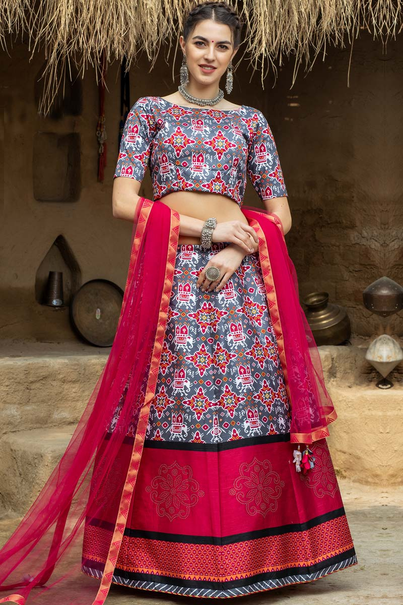 Multi Color A Line Lehenga