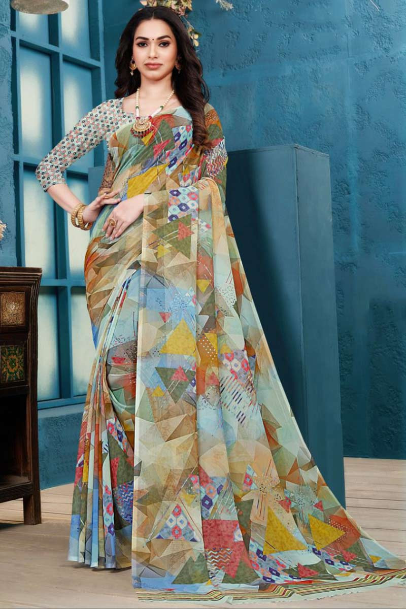 Buy Best Online Printed Sarees | Shop latest Printed Sarees Online – Sujatra