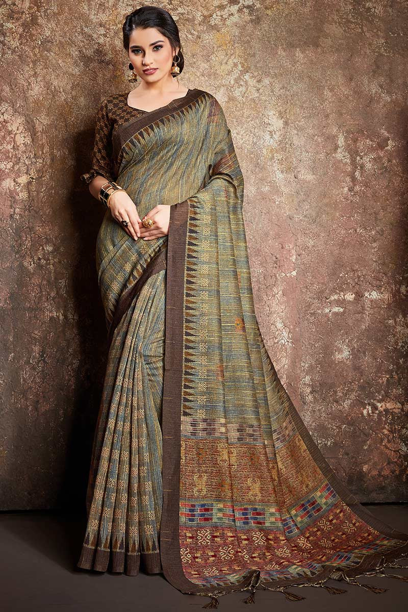 Banaras semi dupion silk saree | Dupion silk saree, Silk sarees, Dupion silk