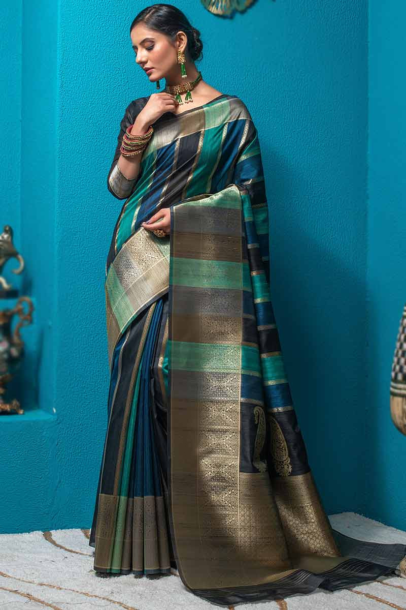 Tussar silk wedding sarees 2025