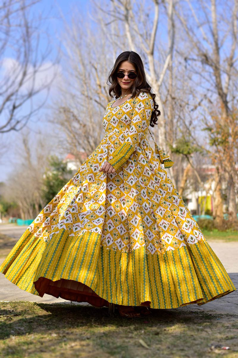 Mustard new arrivals yellow gown