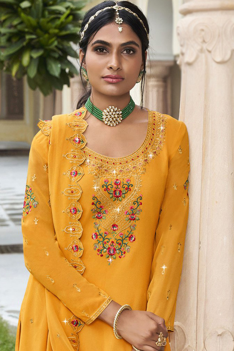 Buy Sharara Suit For Haldi for Women Online from India's Luxury Designers  2024