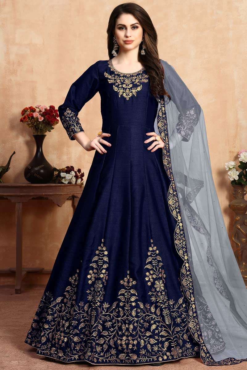 Banglori silk outlet anarkali suit