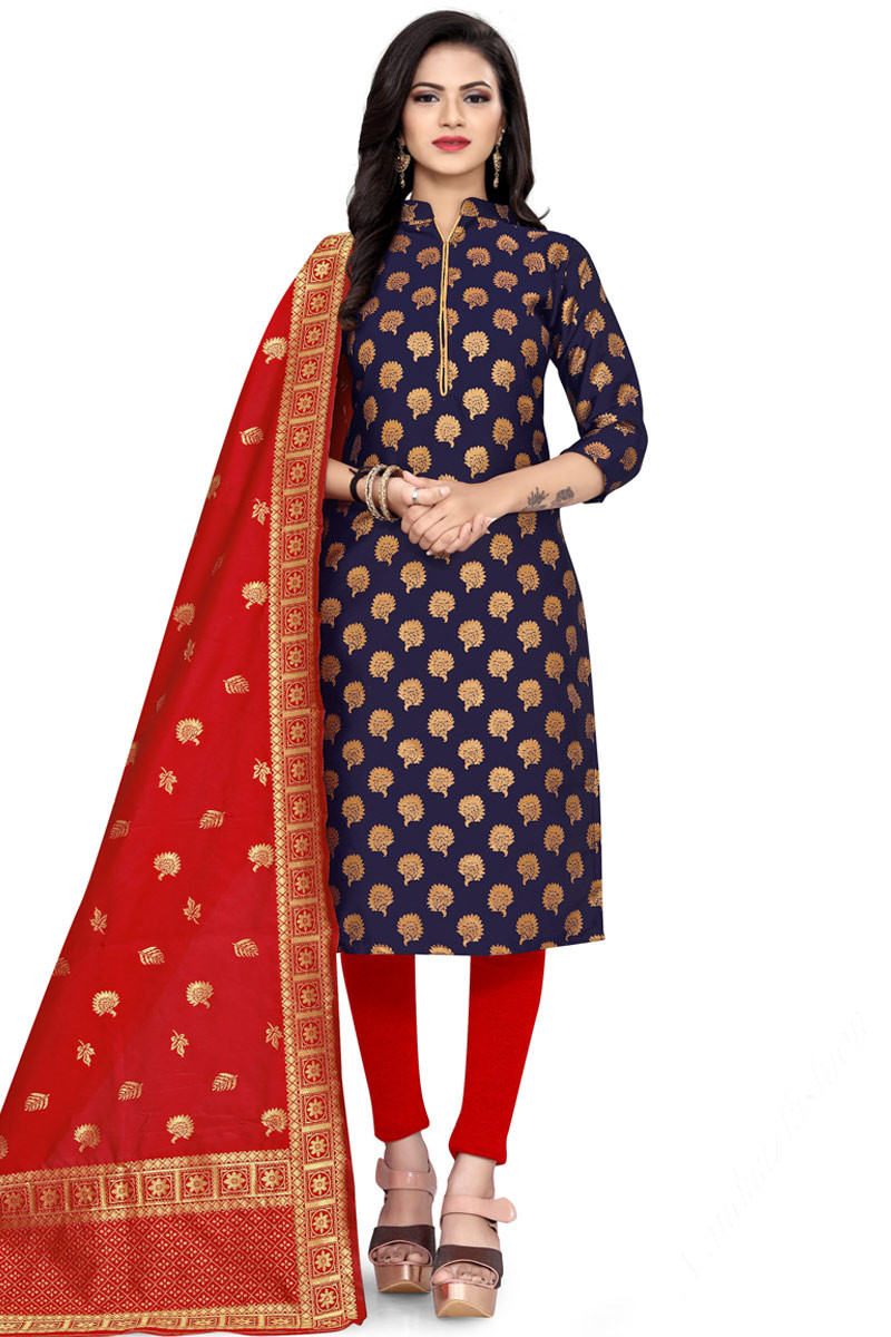 Brocade churidar material deals