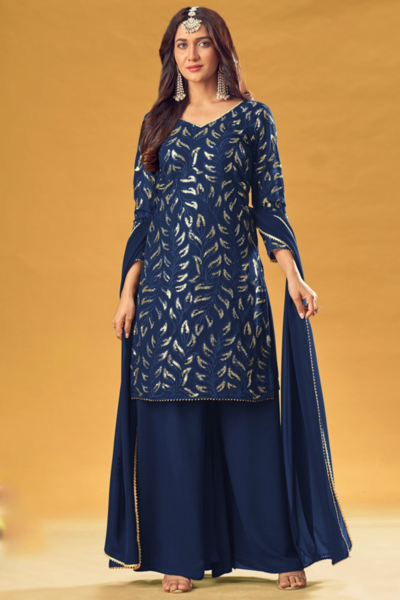Ethnic wear palazzo suit new arrivals