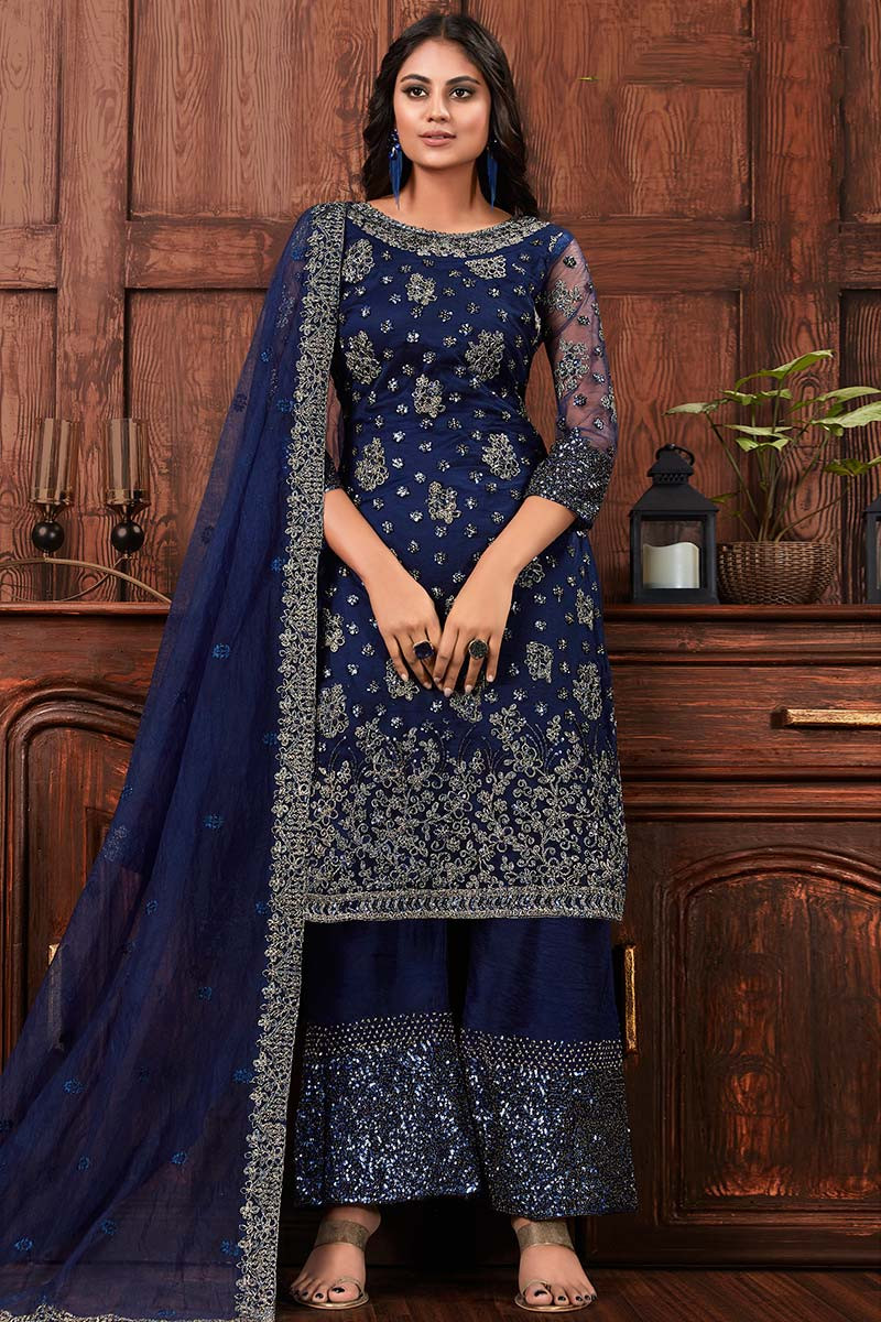 Online shopping hot sale palazzo pant suit
