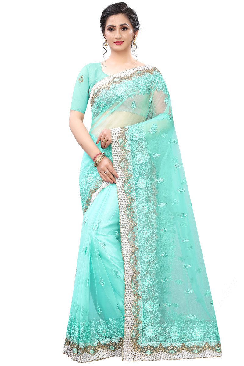 Net party saree deals