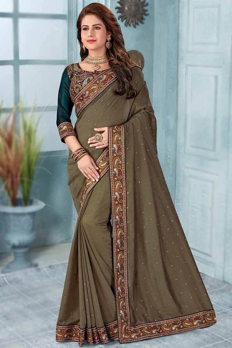 maroon saree contrast blouse – Joshindia