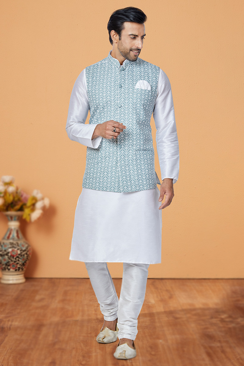 Pakistani kurta best sale pajama with jacket