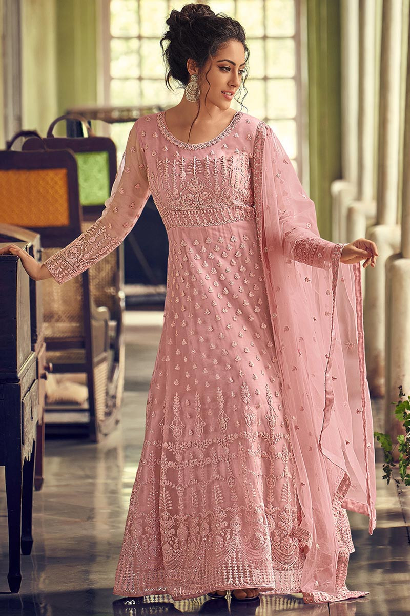 Pastel shop anarkali dresses