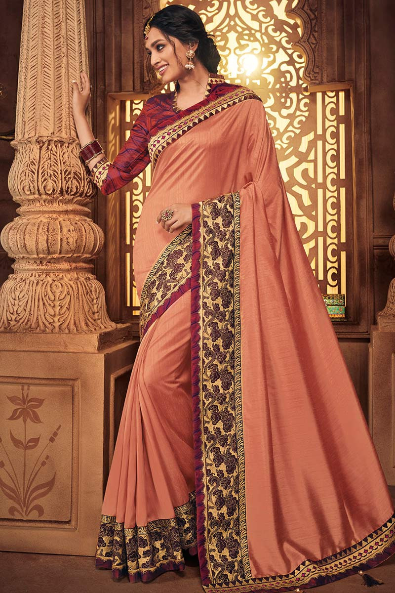 Pure Silk Original Fancy Zari Multi Colour Saree Collection Catalog