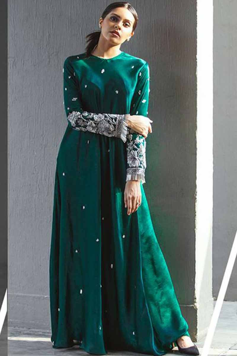 Buy online Peacock Green Dress from western wear for Women by Izna for ₹490  at 51% off | 2024 Limeroad.com