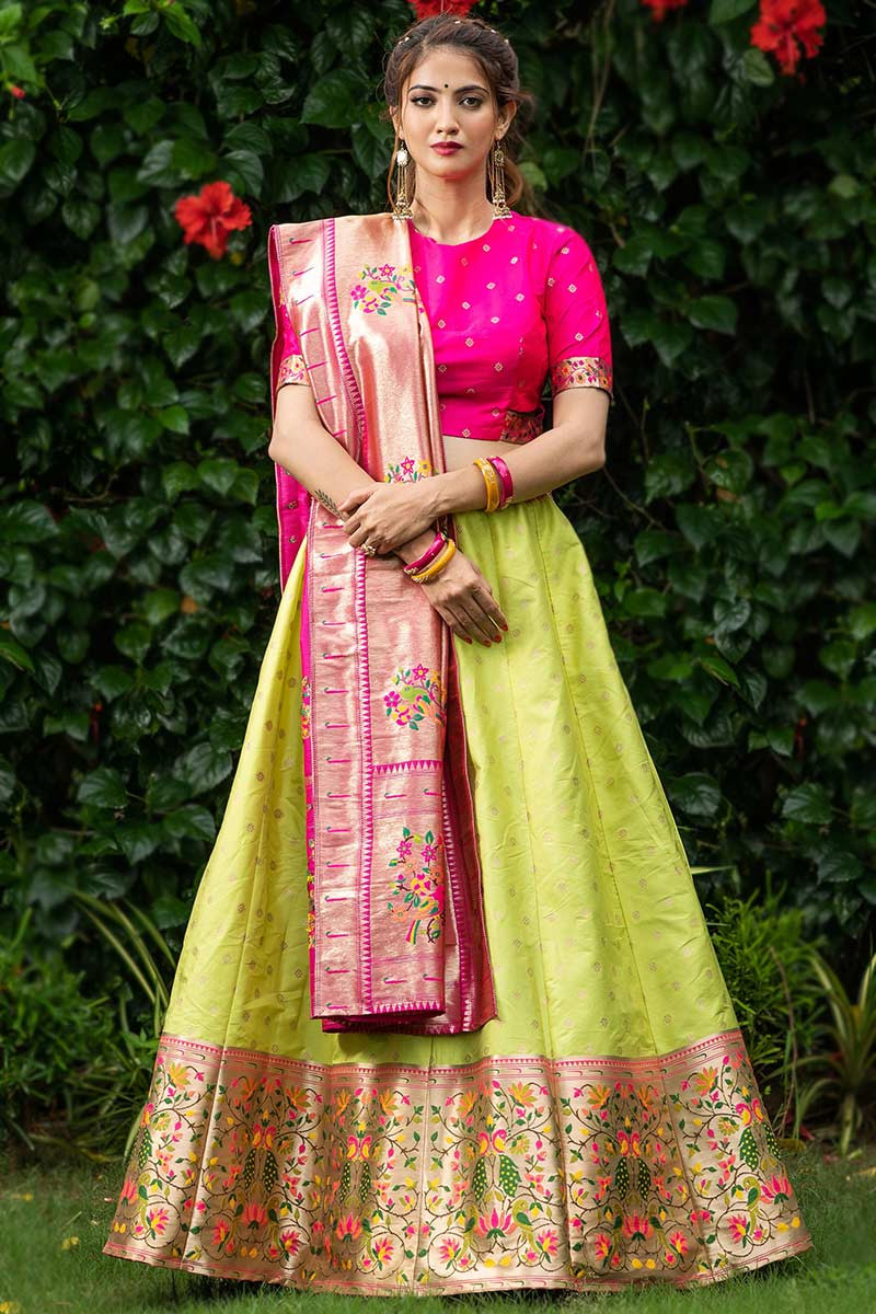 Banarasi silk wedding lehenga shop