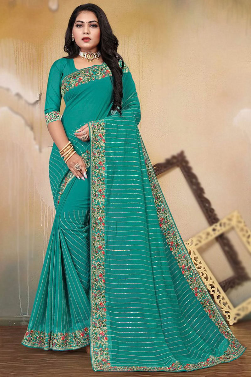 Ethnic georgette deals saree