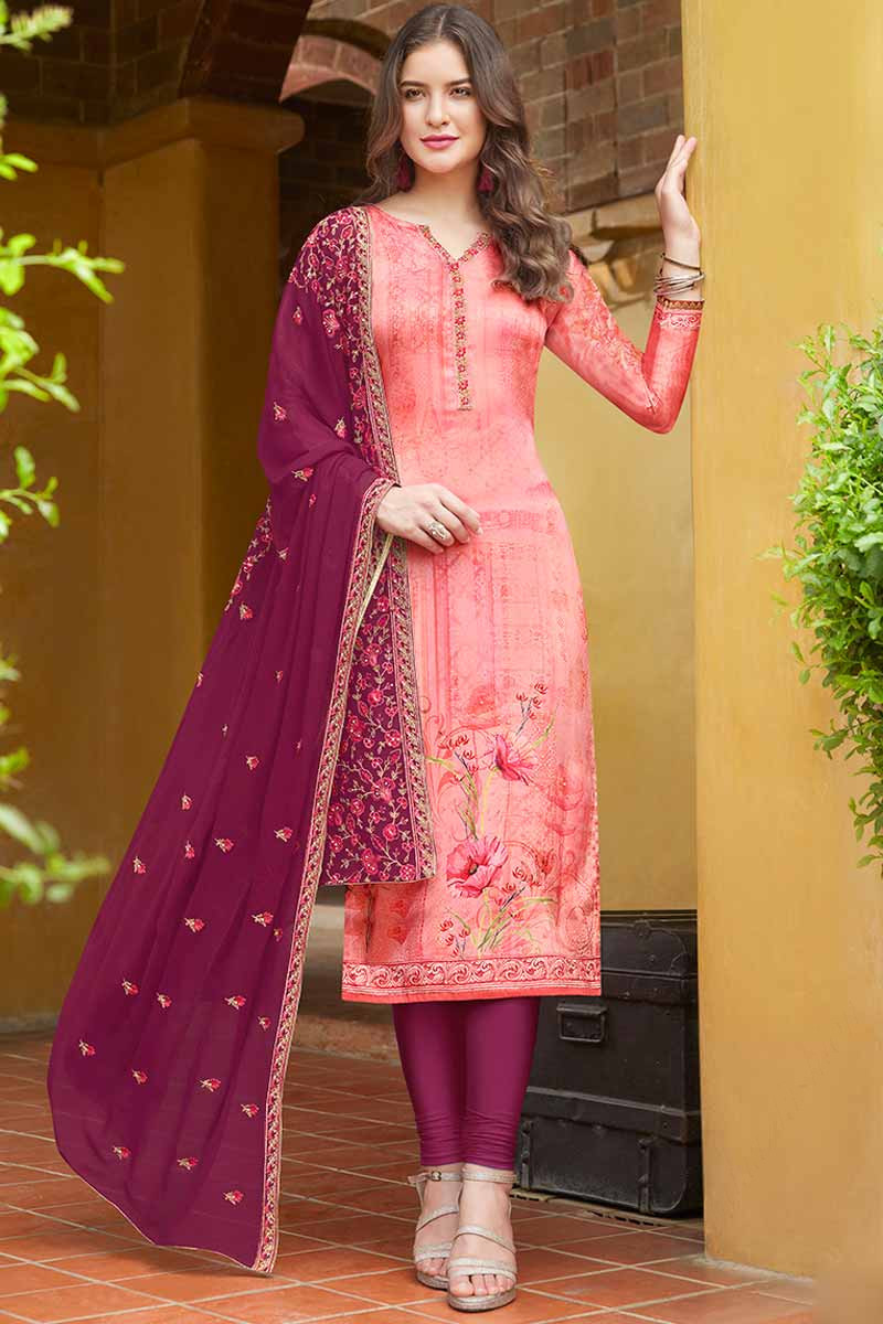Fancy churidar hot sale dress