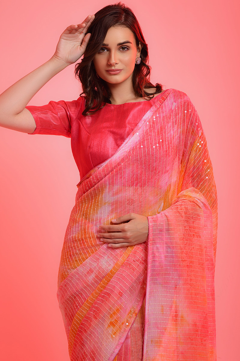 Pure Chiffon Sarees Online – Latest Designs @ Blockart